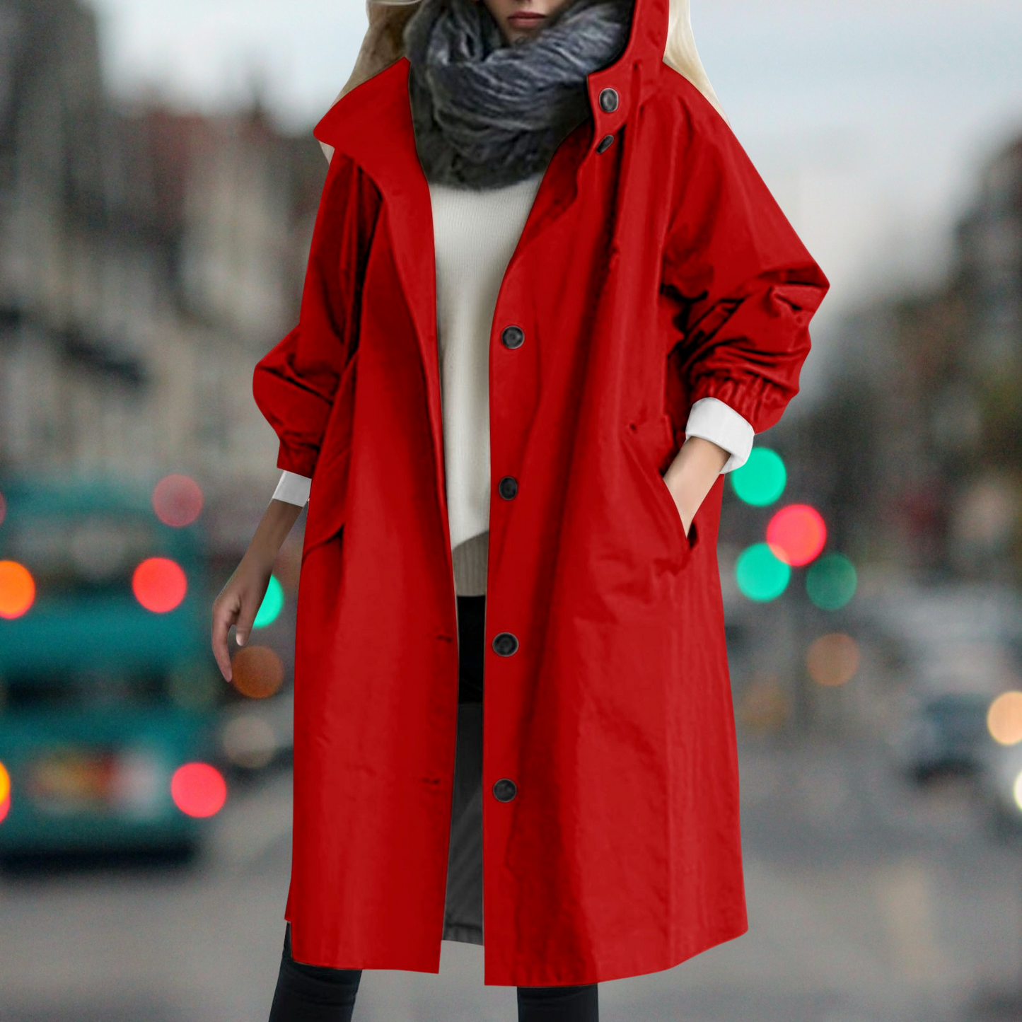 Jeanique | Wasserdichter, modischer und warmer Trenchcoat