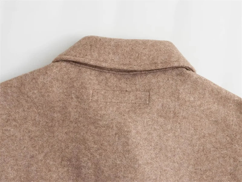 Aurora | Klassische Hemdjacke aus Wollmischung
