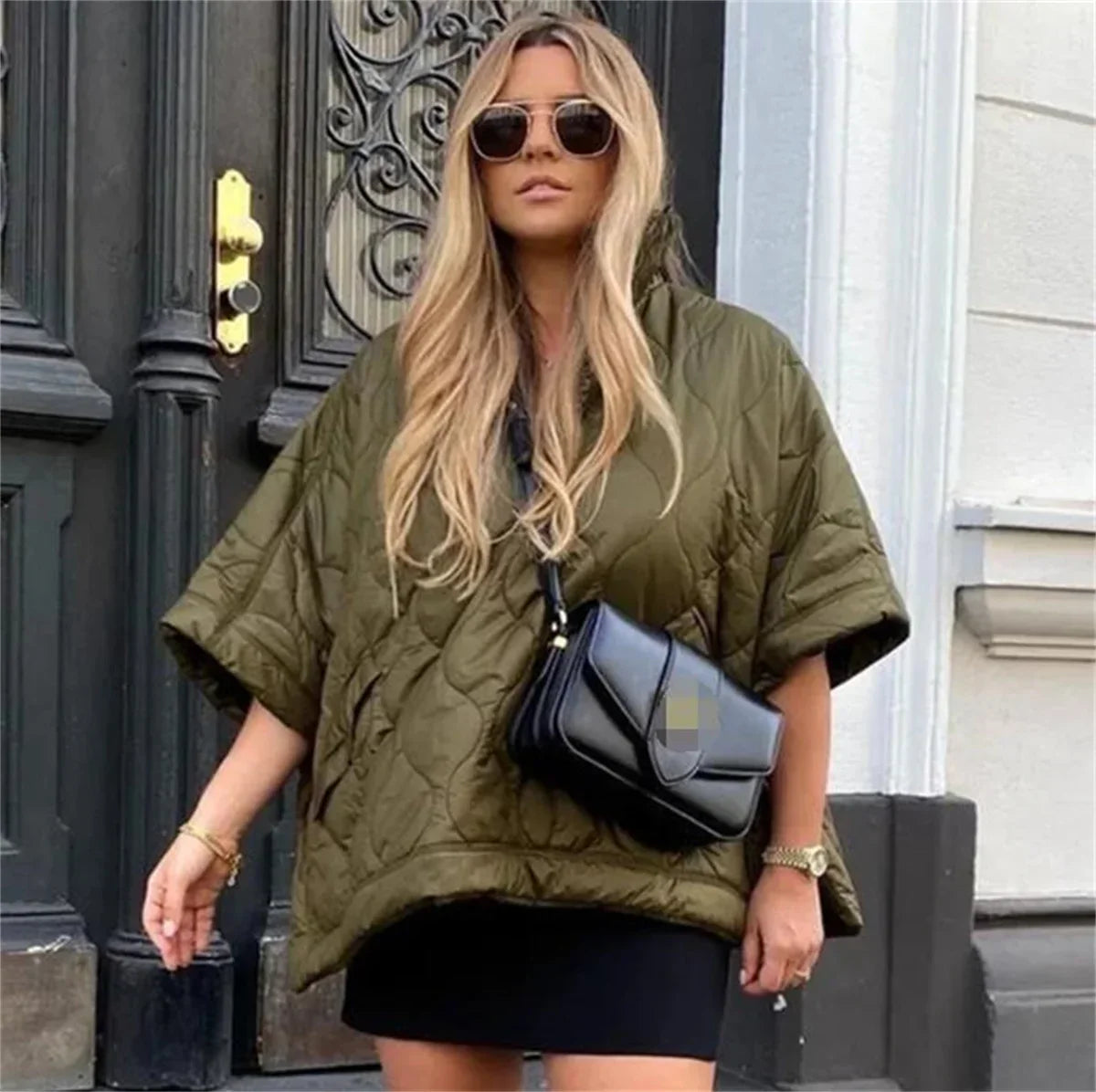 Flexi | Gefütterte Parka-Jacke mit Reißverschluss und Stehkragen