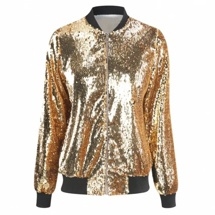 Climara | Glam Pailletten-Bomberjacke