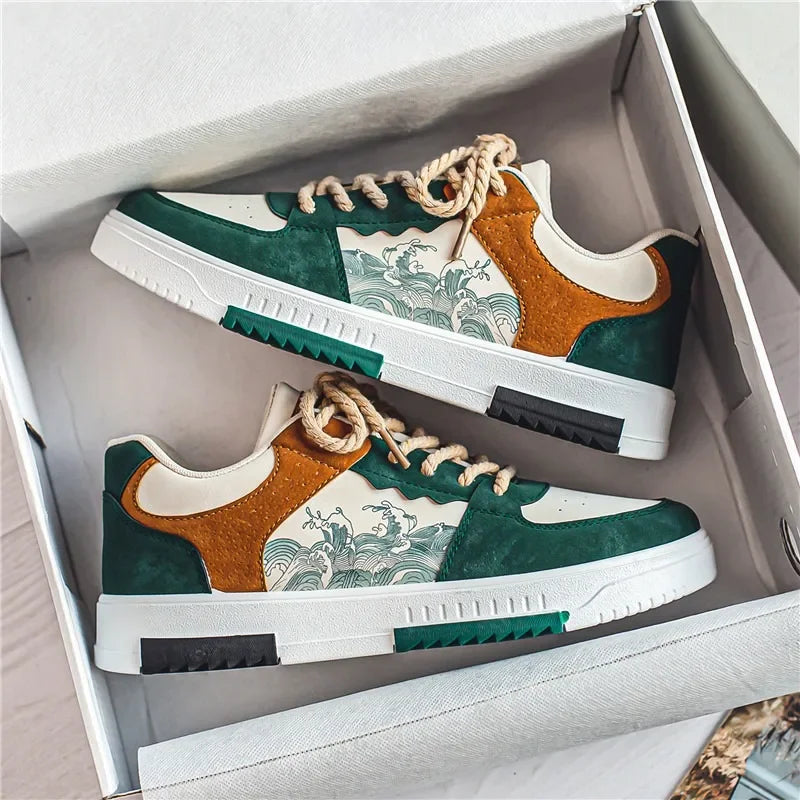 Chicsole | Trendige Sneakers für Männer mit stylischem Print und Schnürung