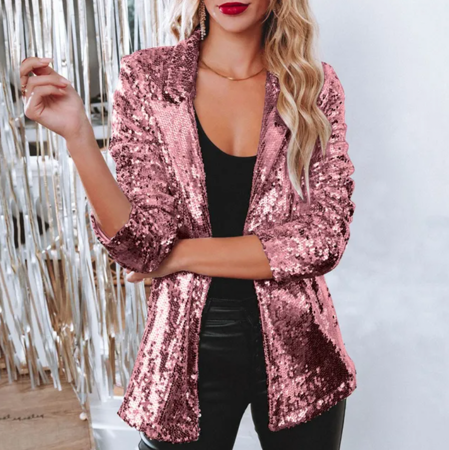Sequintique | Glamouröser Blazer mit funkelnden Pailletten