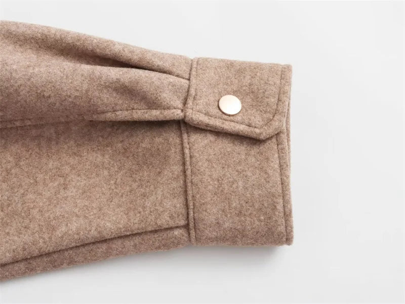 Aurora | Klassische Hemdjacke aus Wollmischung