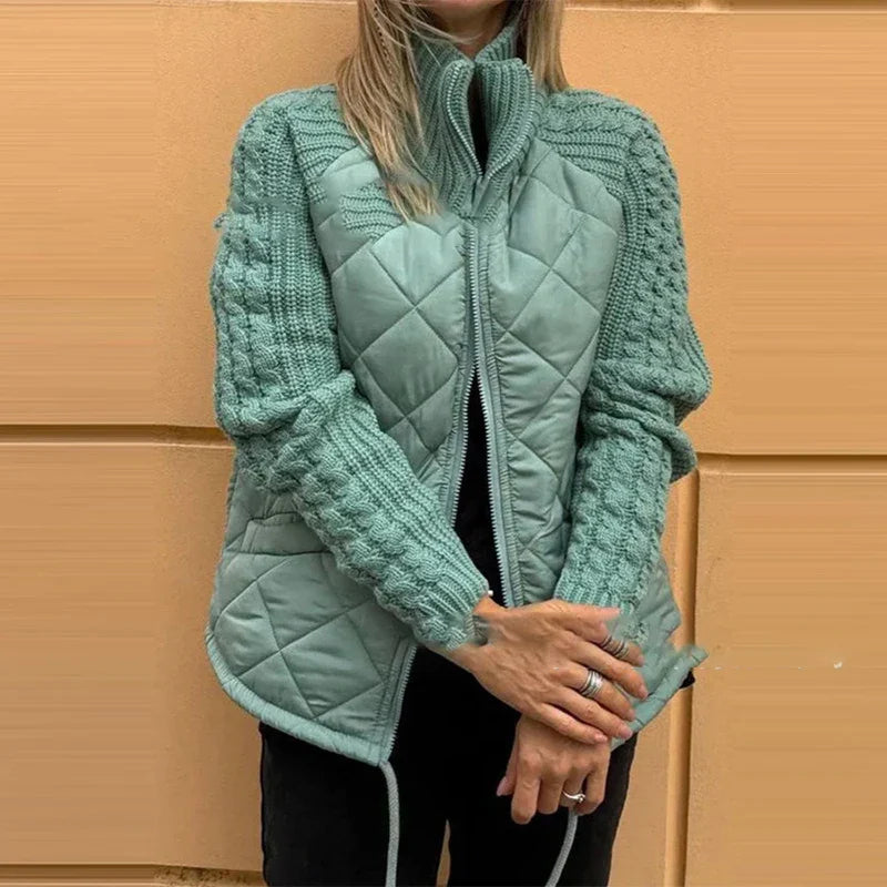 Novelle | Stylische Steppjacke mit Strickärmeln für Damen