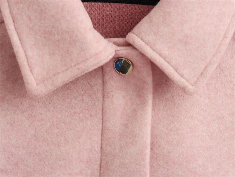 Aurora | Klassische Hemdjacke aus Wollmischung