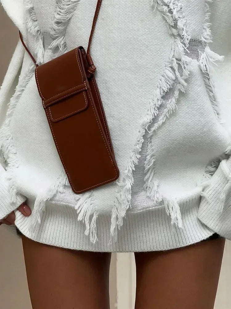 Firmon | Oversize-Strickpullover mit Fransen