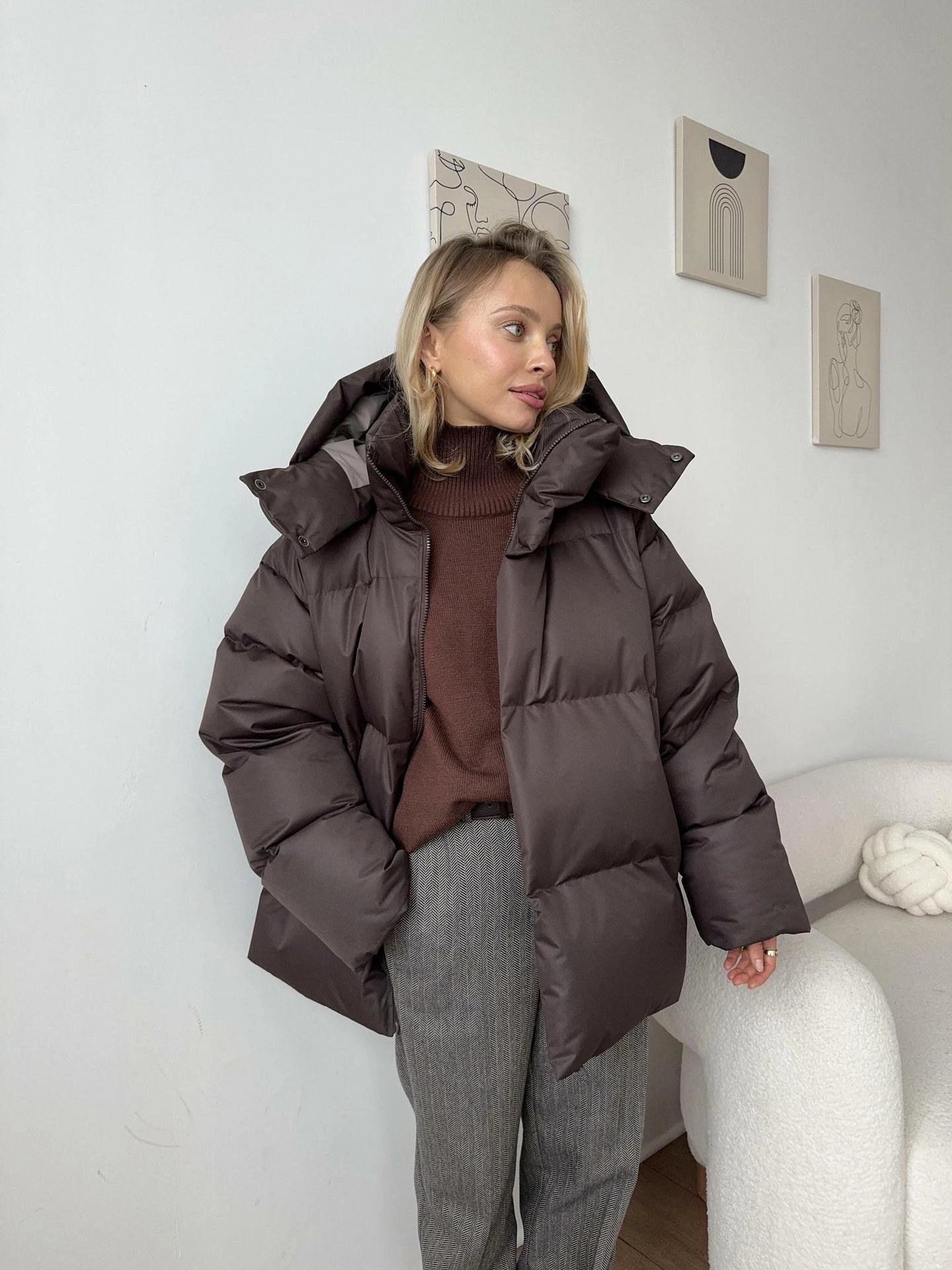 Cozy | Elegante und stilvolle Damen-Kapuzenjacke in Übergröße