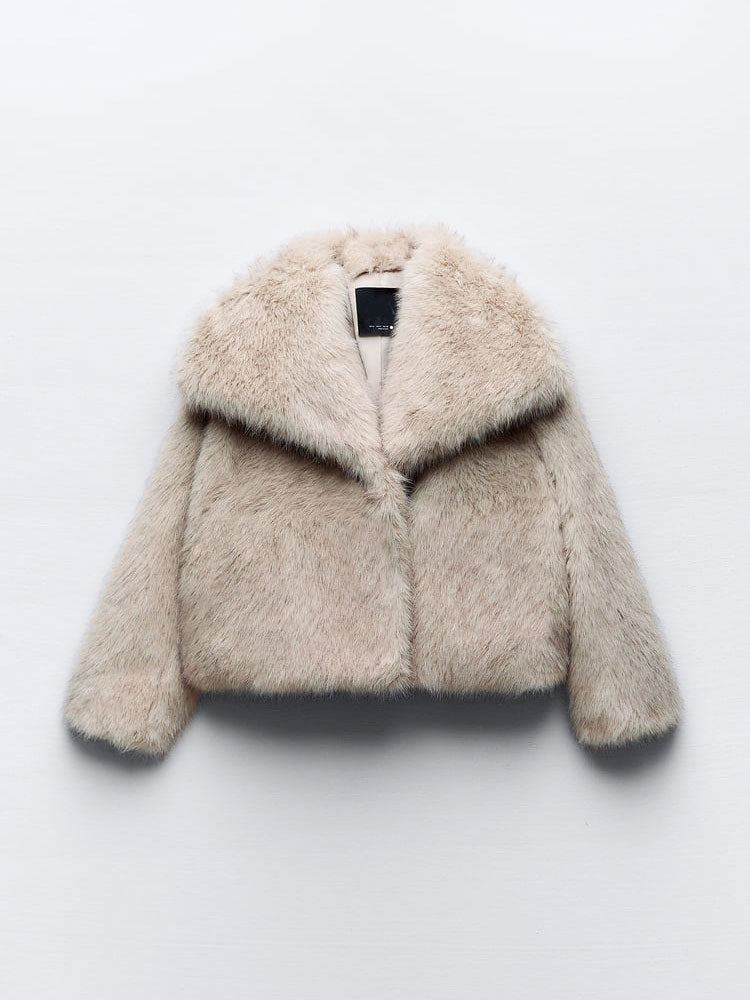 FurNest | Damen-Kunstpelz-Jacke