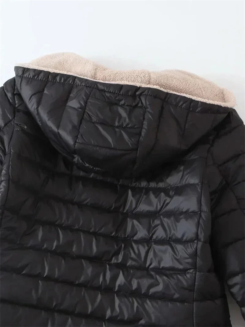 Fleecora | Fleecegefütterte Kapuzenjacke