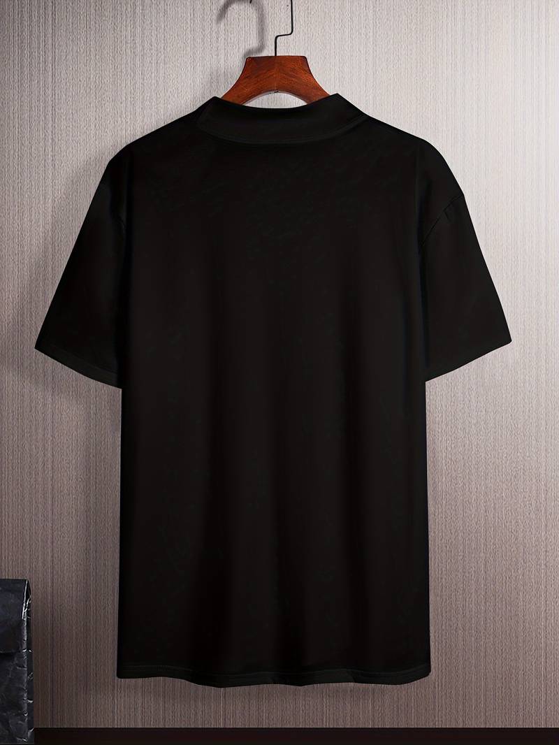 Glamora | Anspruchsvolles T-Shirt mit hohem Kragen und schmaler Passform