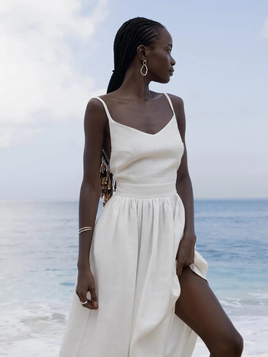 Serelle | Leichtes und luftiges Sommerkleid aus Leinen für Frauen