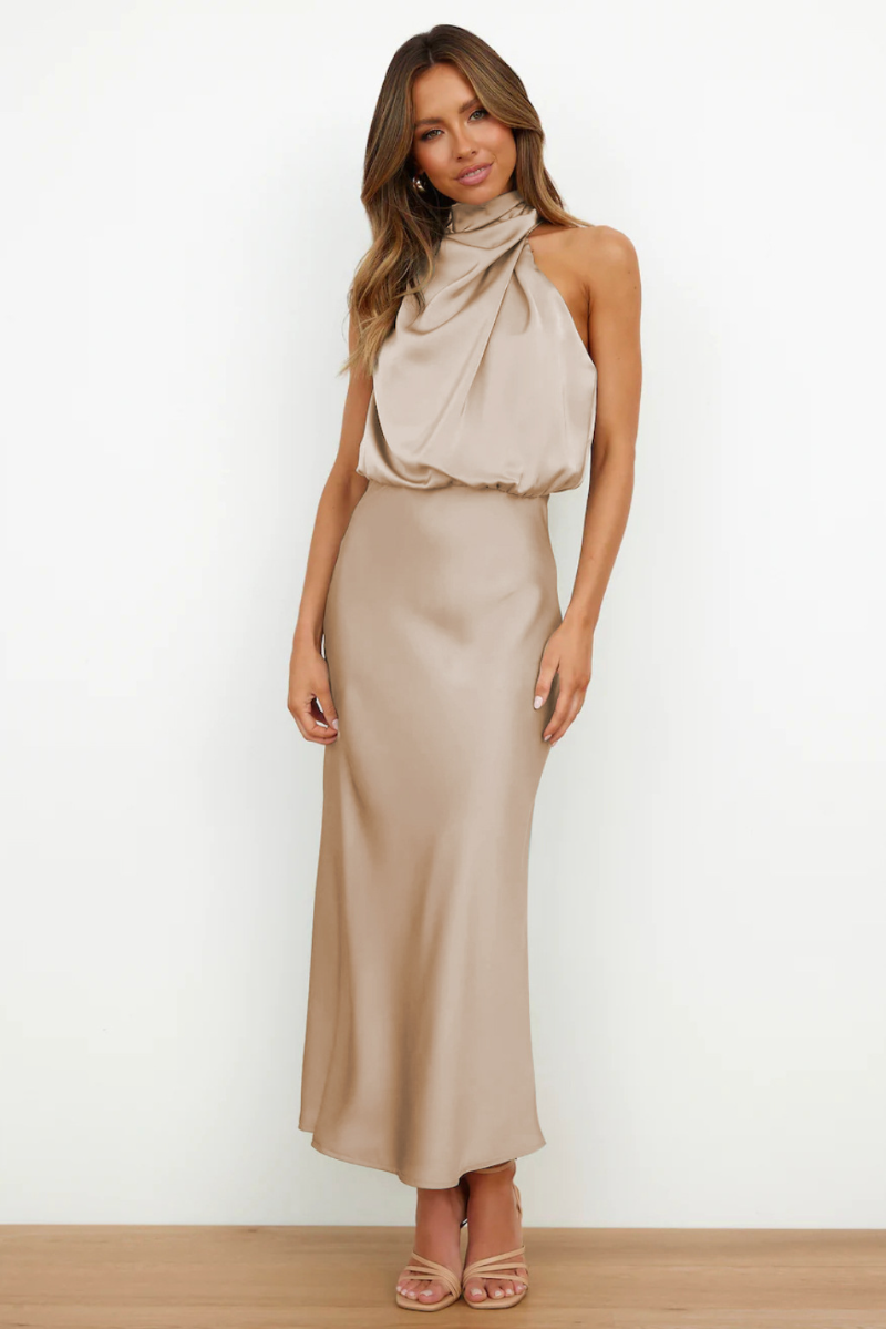 Doralyn | Elegantes asymmetrisches Midikleid