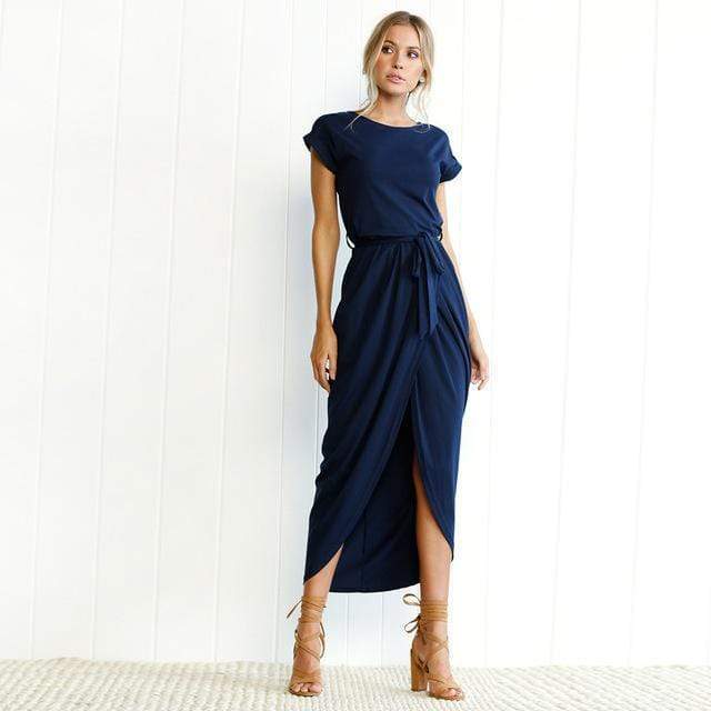 Classara | Modisches Maxi-Abendkleid mit verführerischem Schlitz