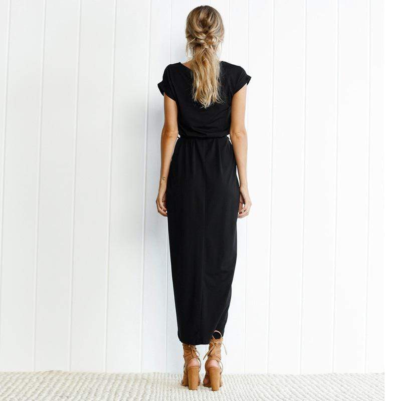 Classara | Modisches Maxi-Abendkleid mit verführerischem Schlitz