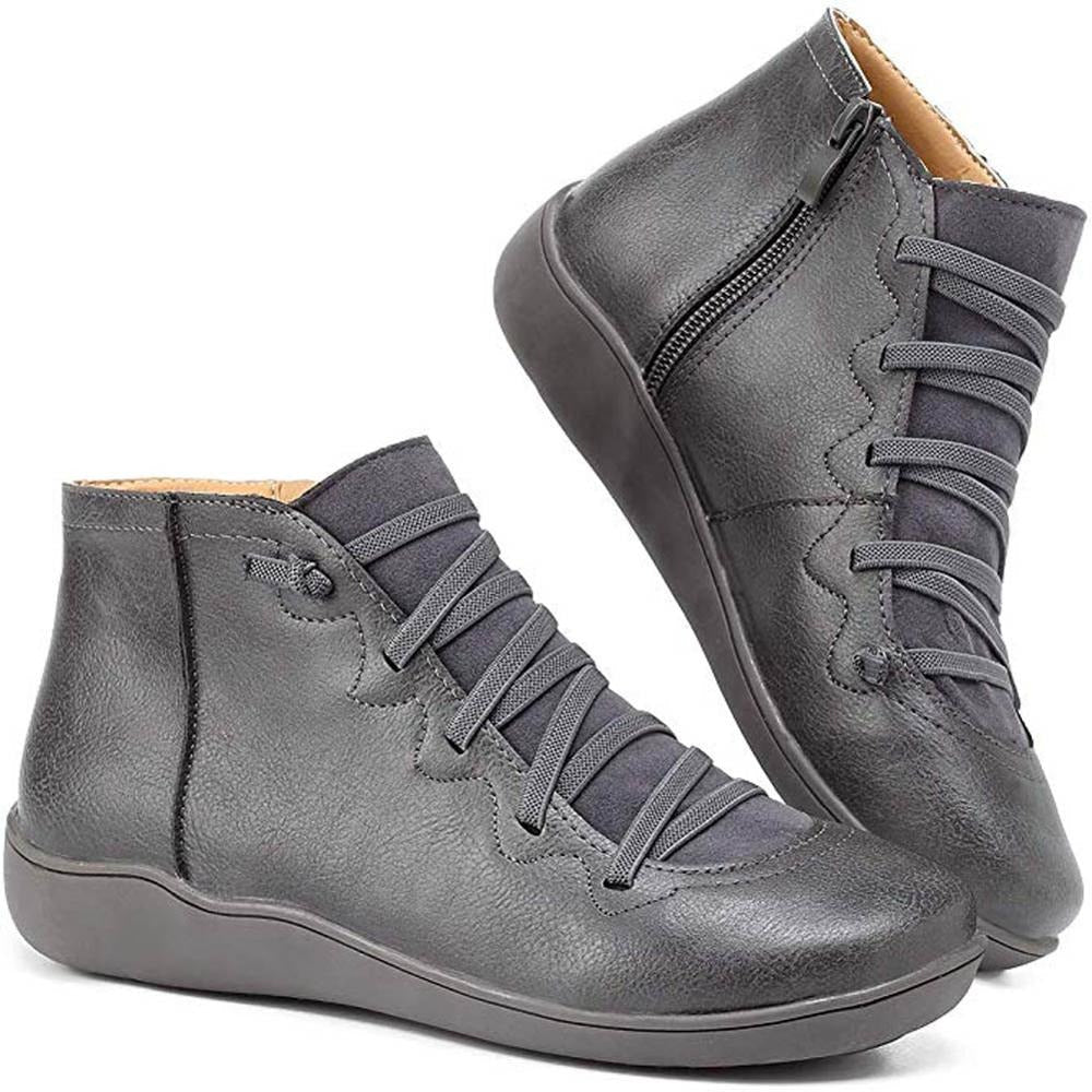 Yarnix | Damen-Schnürstiefeletten mit Reißverschluss und stilvollem, modernem Design