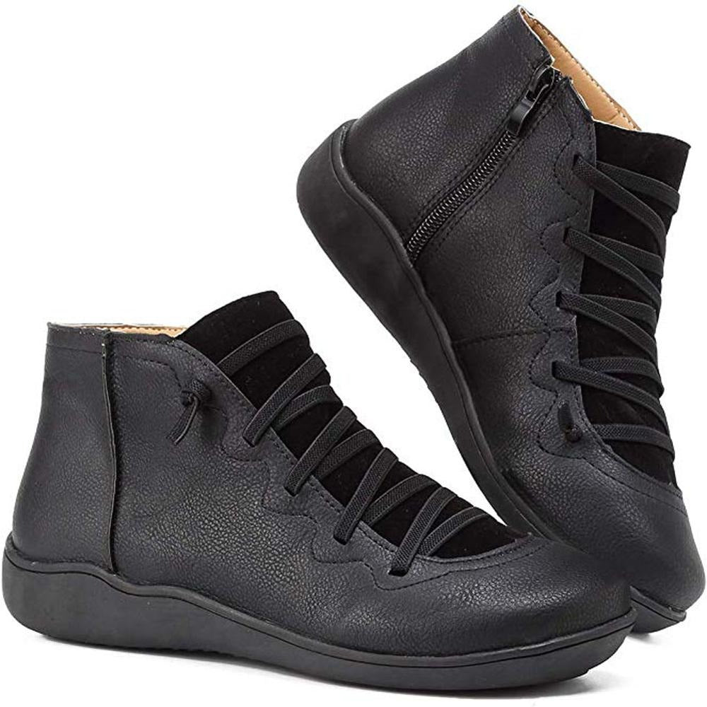 Yarnix | Damen-Schnürstiefeletten mit Reißverschluss und stilvollem, modernem Design