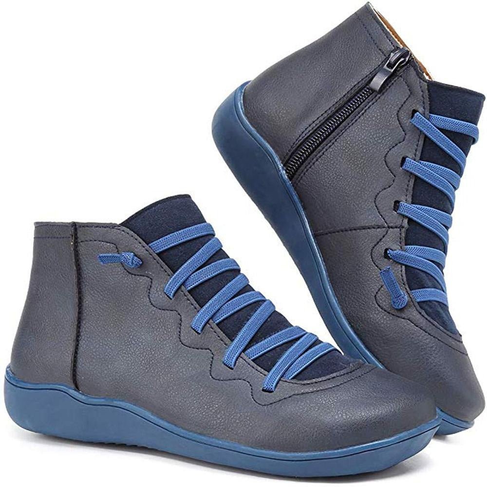 Yarnix | Damen-Schnürstiefeletten mit Reißverschluss und stilvollem, modernem Design
