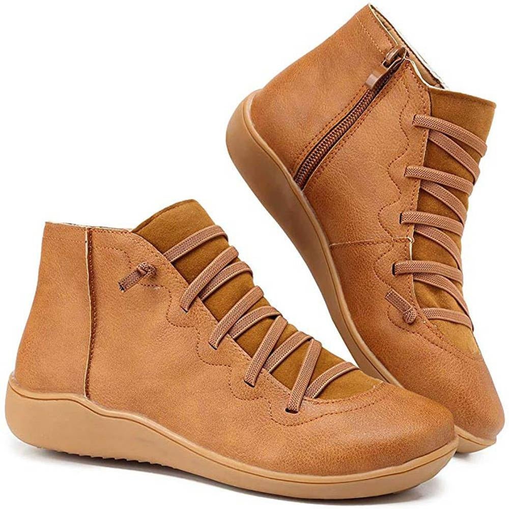 Yarnix | Damen-Schnürstiefeletten mit Reißverschluss und stilvollem, modernem Design