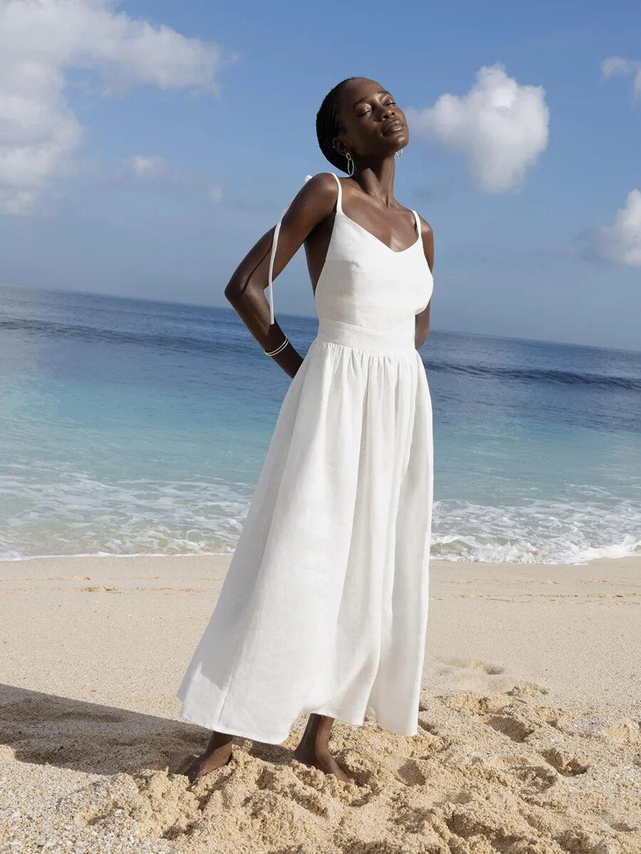 Serelle | Leichtes und luftiges Sommerkleid aus Leinen für Frauen