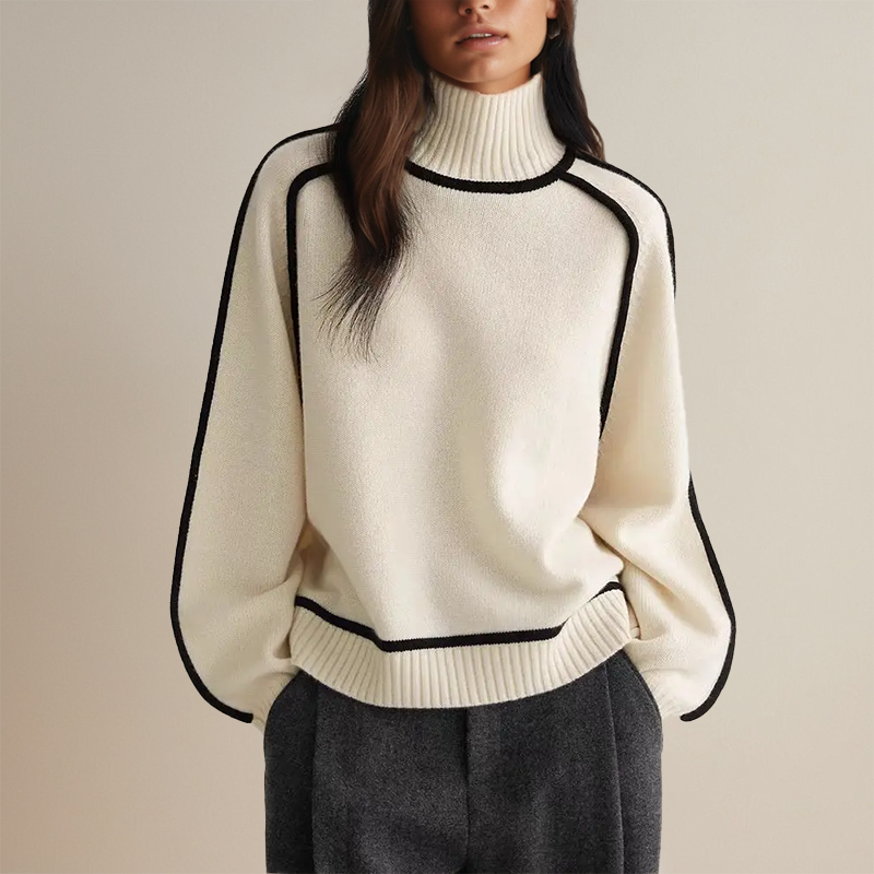 ChicTote | Damen Warme Rollkragen Pullover | Winter