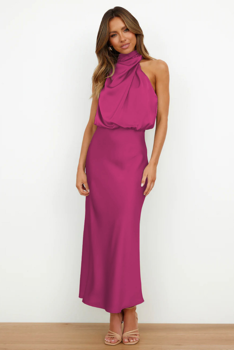 Doralyn | Elegantes asymmetrisches Midikleid