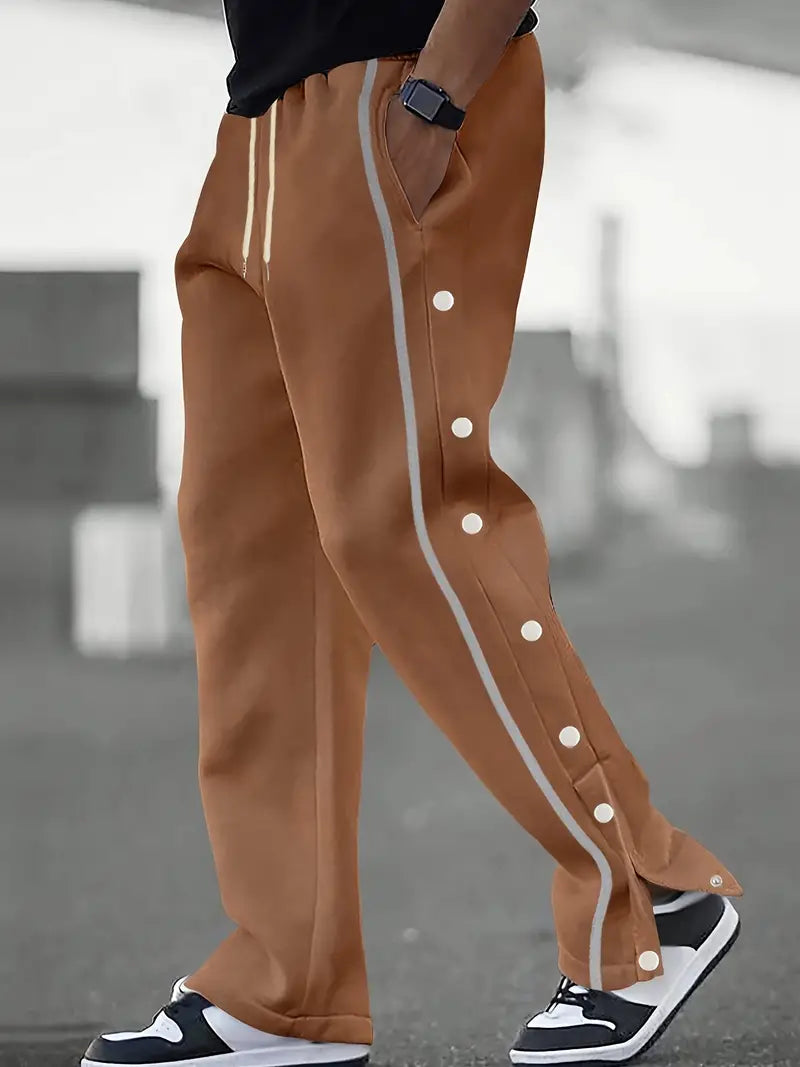 Furrene | Bequeme Gerade Hose mit Kordelzug und Knopf