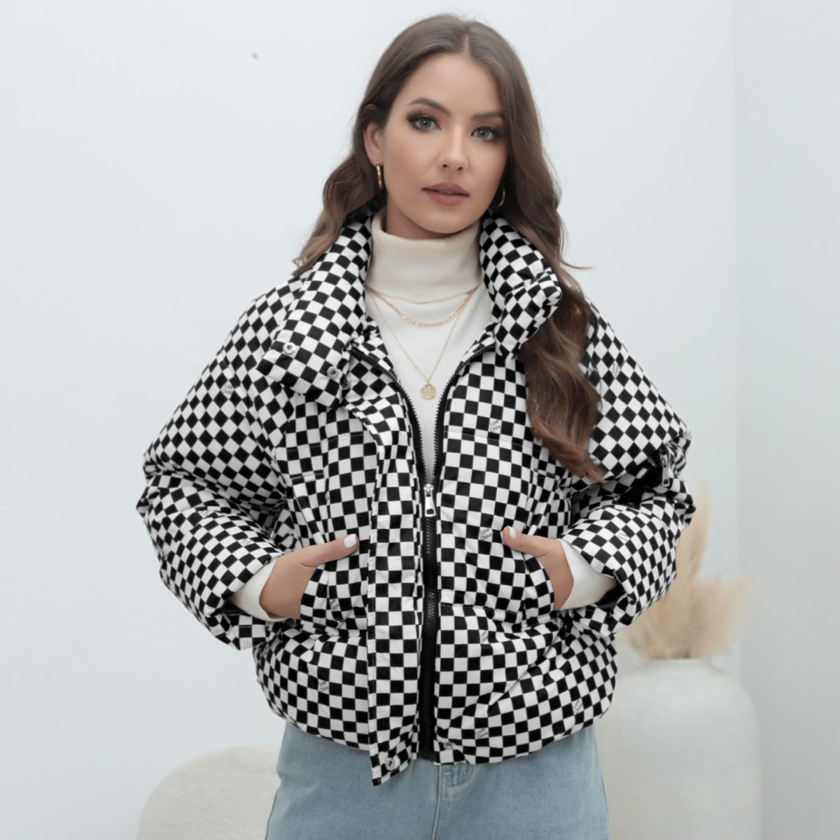 Delvè | Damen-Winterjacke aus weichem Baumwoll-Daunen für höchsten Komfort