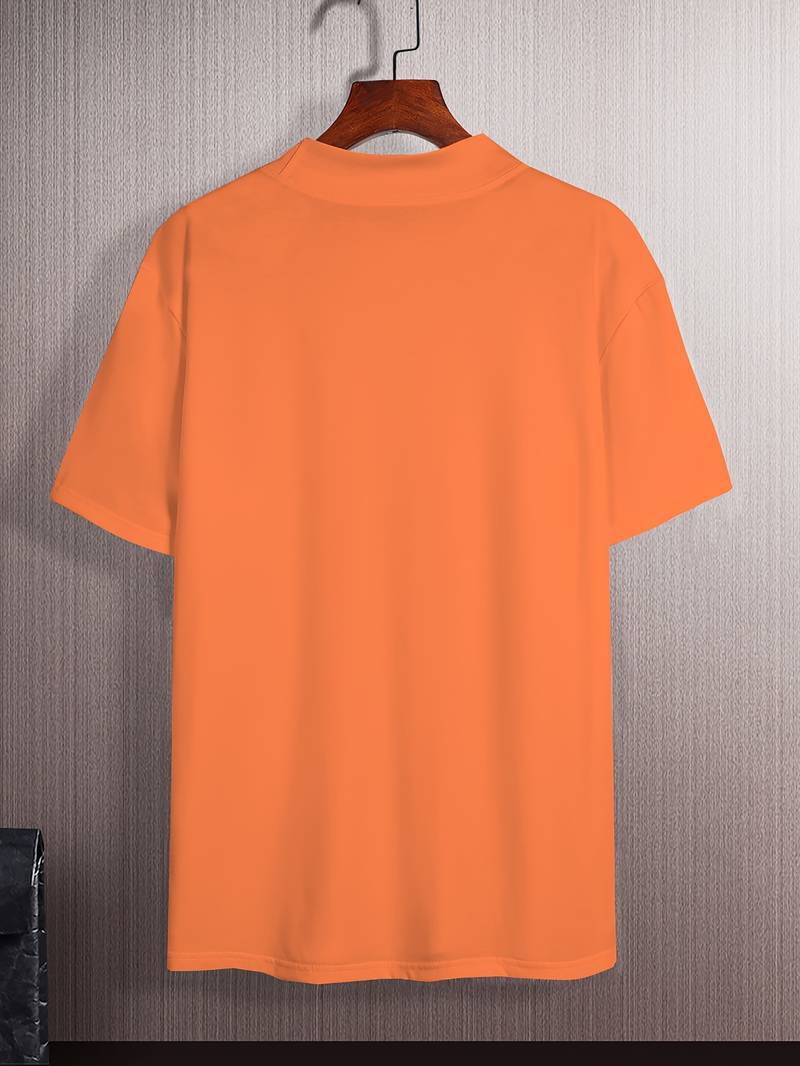 Glamora | Anspruchsvolles T-Shirt mit hohem Kragen und schmaler Passform