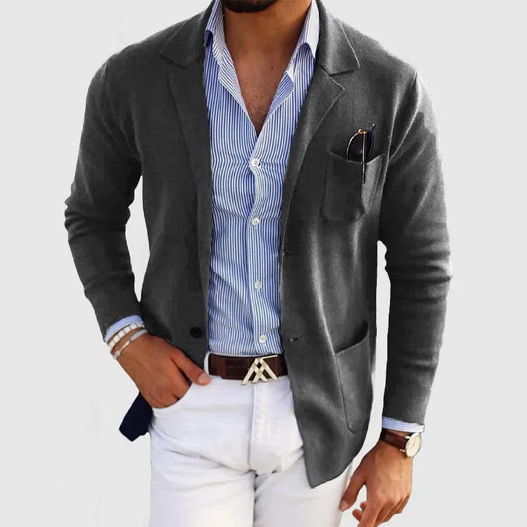 ChillChaser | Herren Blazer mit Taschen und Reverskragen