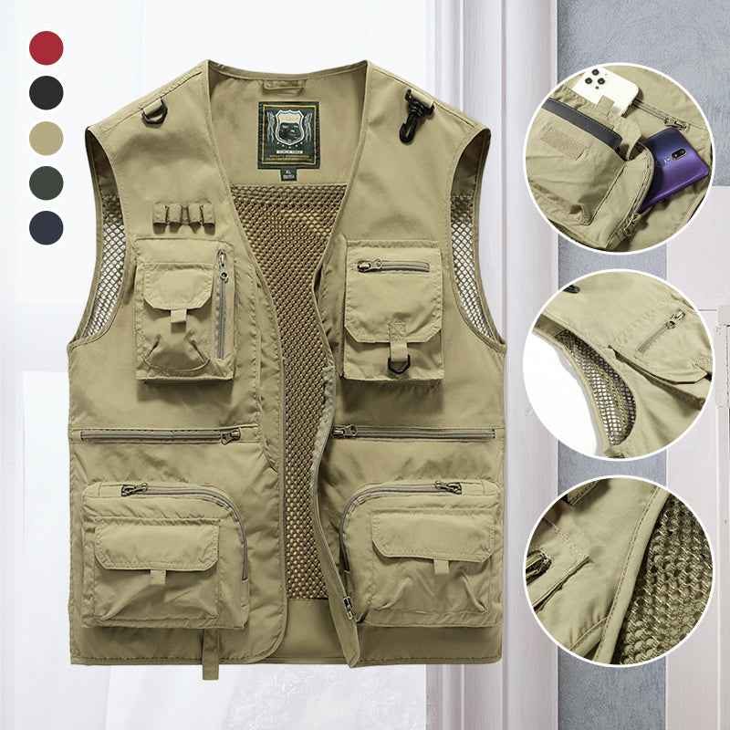 Froselle | Vielseitige Taktische Outdoor-Weste für Herren – Robustes Design für Abenteuer und Freizeit