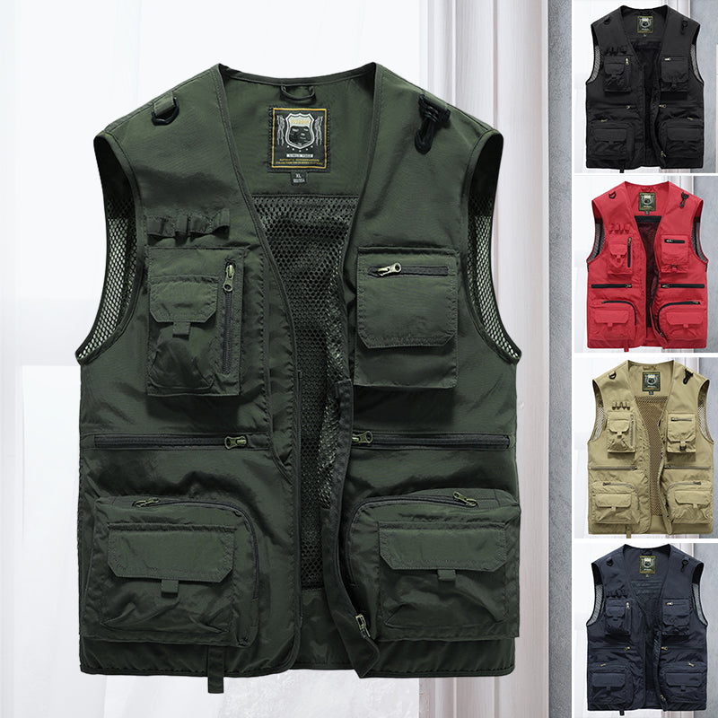 Froselle | Vielseitige Taktische Outdoor-Weste für Herren – Robustes Design für Abenteuer und Freizeit