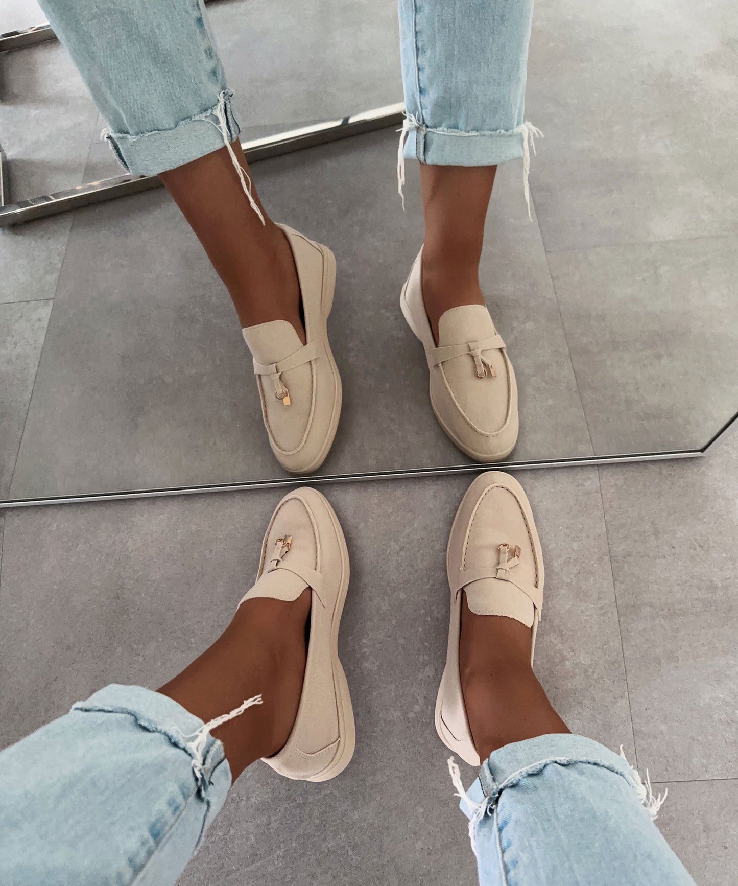 Lena | Klassische Beige Schuhe