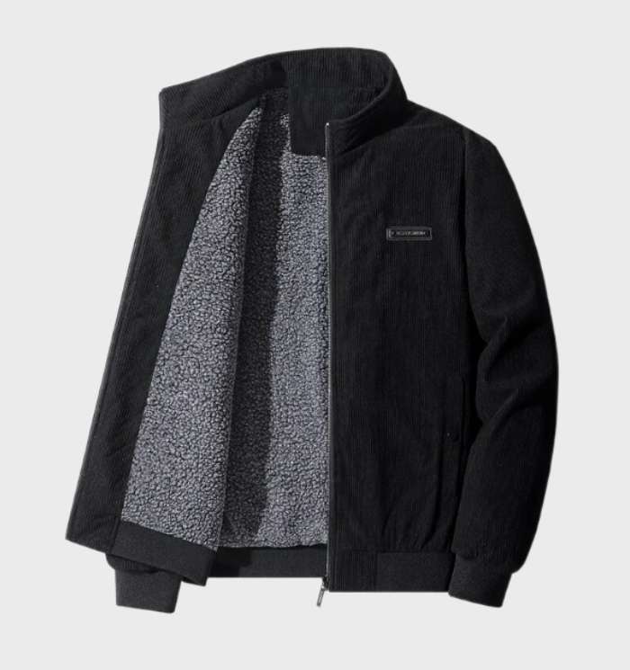 Flare | Warme Herren Cordjacke mit Fleecefutter