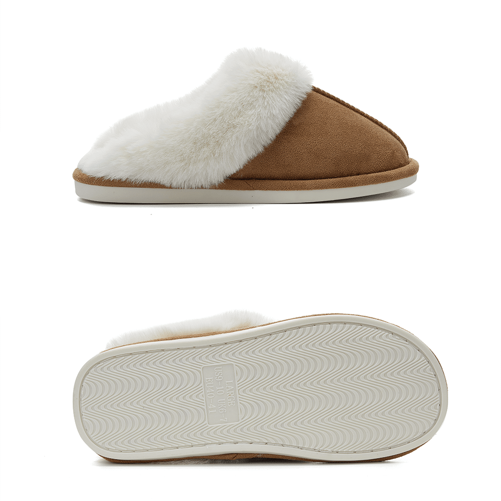 Cozyfeet | Damen Fleece-Slipper mit Plüschfutter
