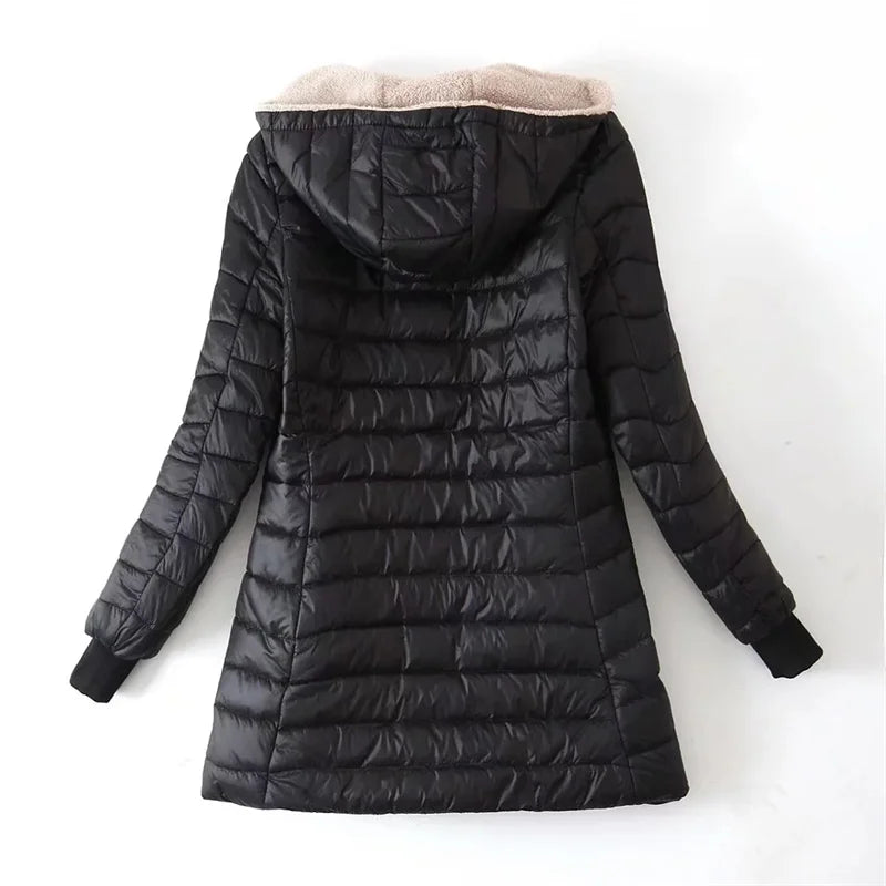 Fleecora | Fleecegefütterte Kapuzenjacke