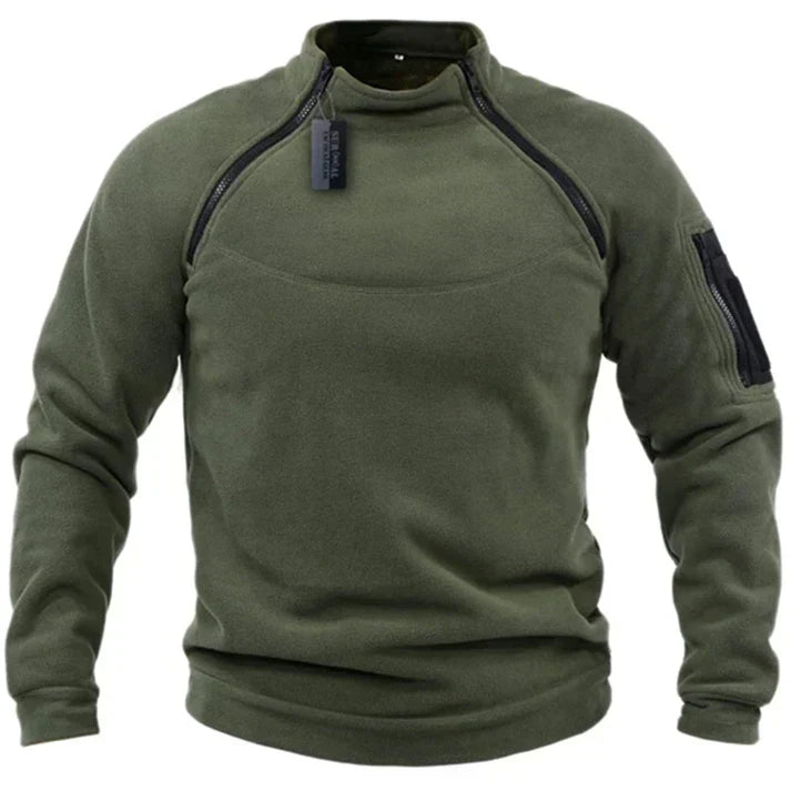 Comforra | Herren Fleece-Pullover mit Reißverschluss für höchsten Komfort
