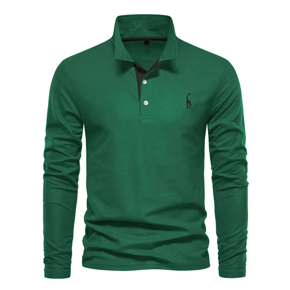 Glovara | Gemütliches langärmeliges Polo für Herren