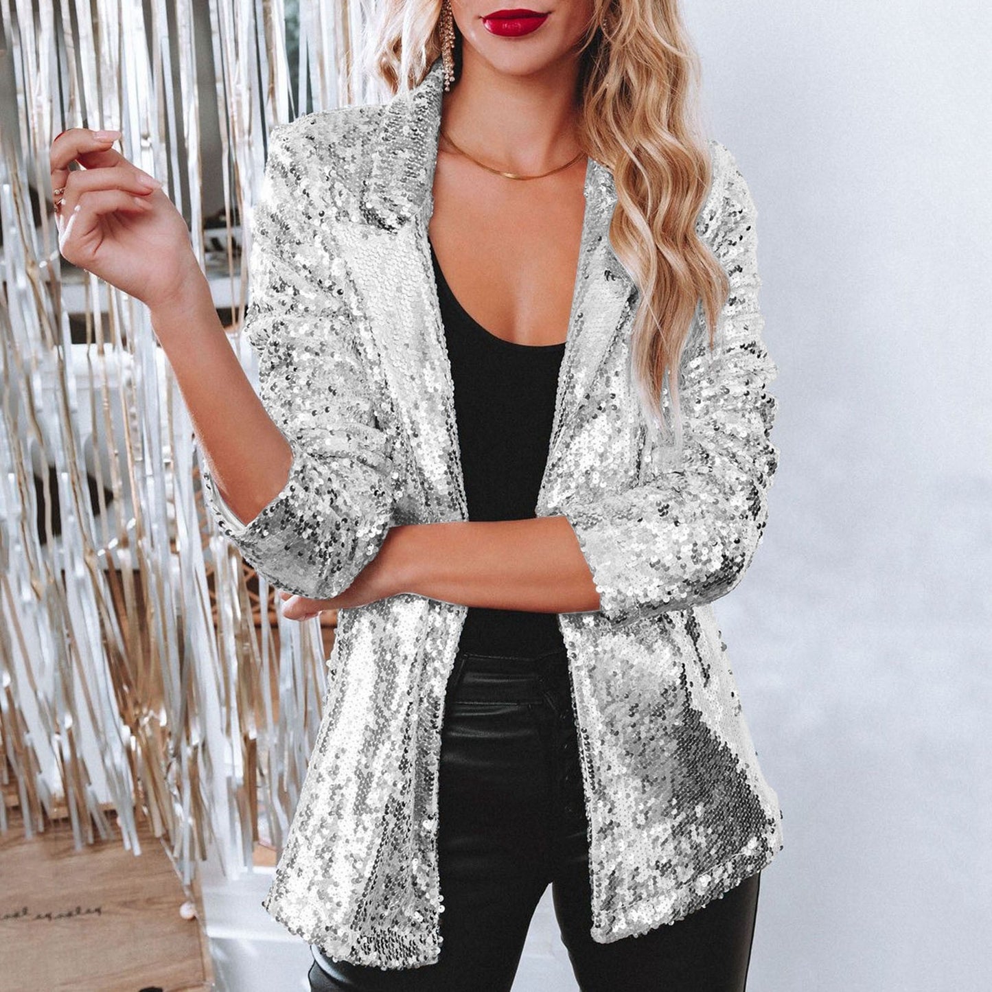 Sequintique | Glamouröser Blazer mit funkelnden Pailletten