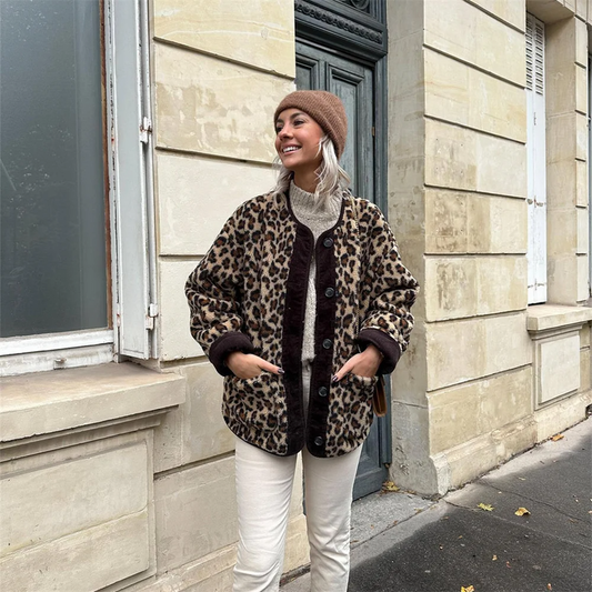 Nexura | Stylische Jacke mit Leopardenmuster