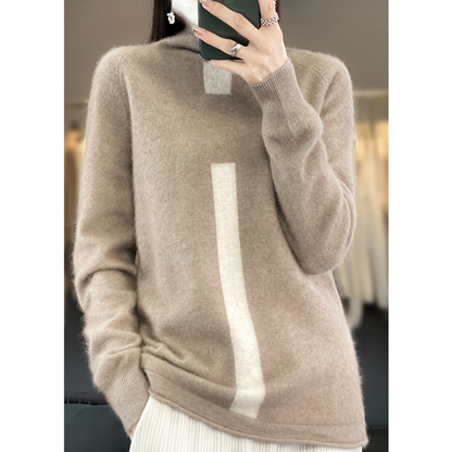Chillify | Damen Strickrollkragenpullover mit weichem Material und minimalistischem Design