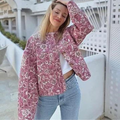 Icegrip | Blumenmuster Wattierte Jacke