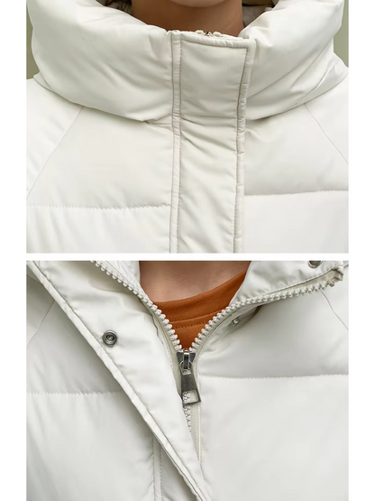 Chillore | Warm Winterjacke für Damen mit Kapuze, Wattierung und praktischen Taschen – Ideal für kalte Tage