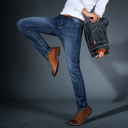 Movara | Slim-Fit-Stretch-Shaping-Denim-Jeans für Herren