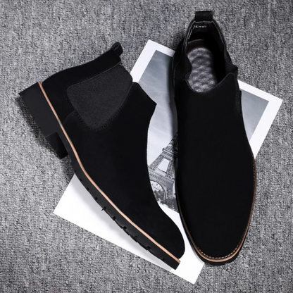 Icelyn | Herren Chelsea Boots aus edlem Leder mit rutschfester Profilsohle und elastischen Seiteneinsätzen