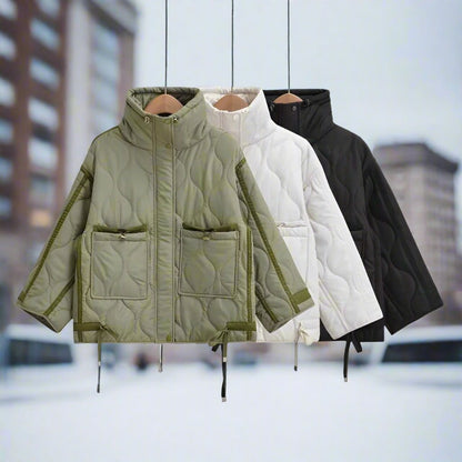 CottonEase | Hüftlange Baumwolljacke mit Taschen