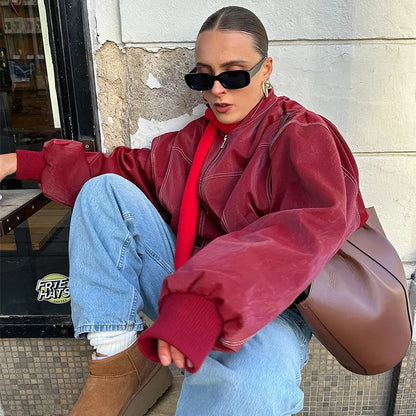 Gerda™ - Oversized Bomberjacke