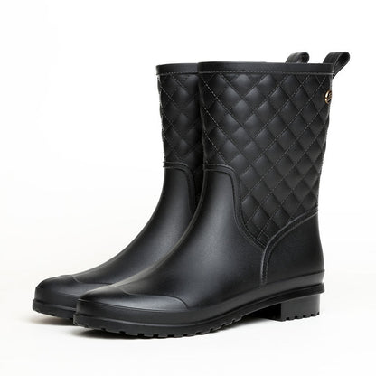 Rallye | Wasserdichte, karierte Gummistiefel für Damen