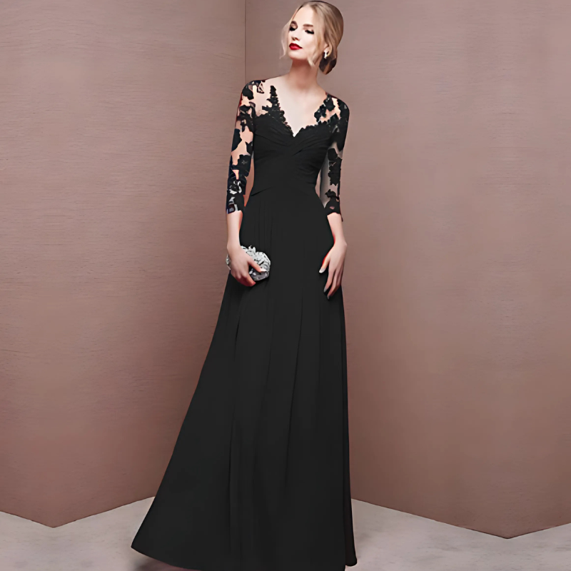 LoungeLab | Elegantes Abendkleid mit Spitzendetails