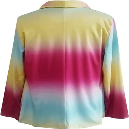 Aura | Chic Tie-Dye Blazer für Frau