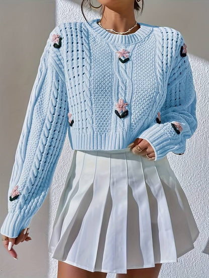 Hina | Stickerei Strickpullover